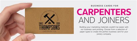 Carpentry Business Cards - Carve Out Your Design Today - Aura Print