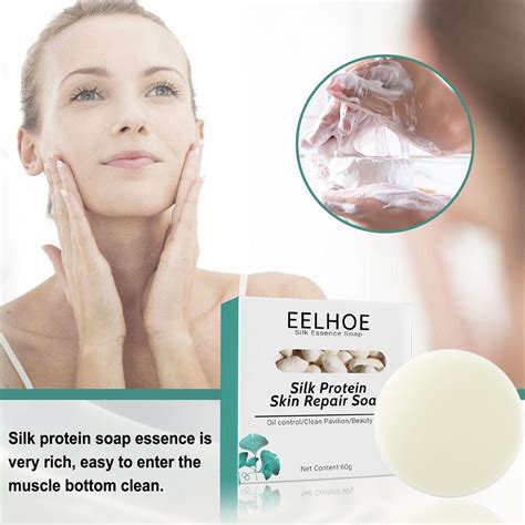 Silk Protein Skin Repair Soap Essence Lightening Soap Oil Control Badeseife | Ölige haut, Seife ...