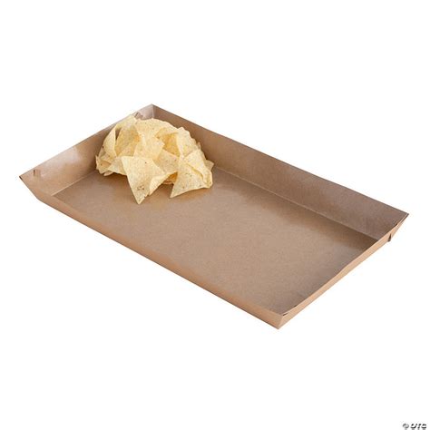 Large Kraft Paper Food Trays - 3 Pc. | Oriental Trading