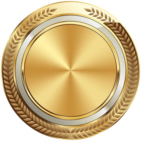 Gold Seal Badge Template Transparent Image | Gallery Yopriceville - High-Quality Images and ...