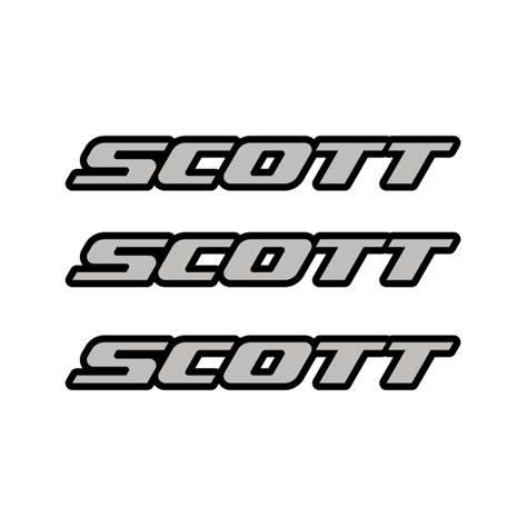 Printed vinyl Scott Mountain Bike Logo | Stickers Factory