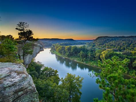 01/04/17 Featured Arkansas Photography–Sunset from Calico Rock on the ...