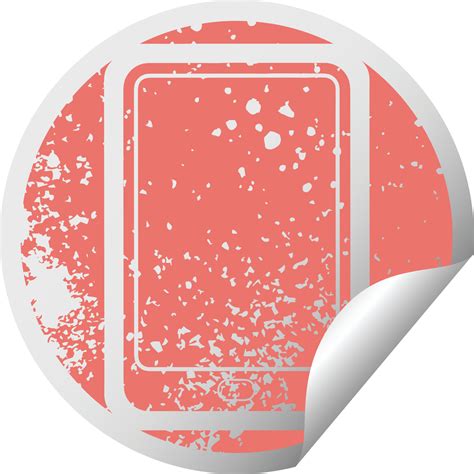 distressed sticker icon illustration of a tablet computer 12410695 Vector Art at Vecteezy