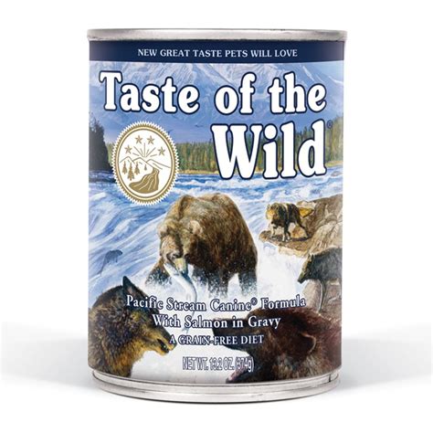 Taste of the Wild Pacific Stream Grain-Free Smoked Salmon in Gravy Dog Food, 13.2 oz., Case of 12