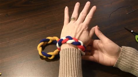 Spool Knitted Braided Bracelet - YouTube