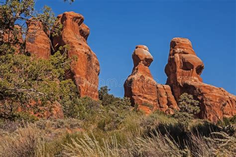 Devils Garden Arches National Park Editorial Photography - Image of ...