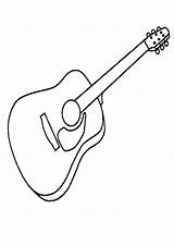 Guitar Coloring Printable sketch template