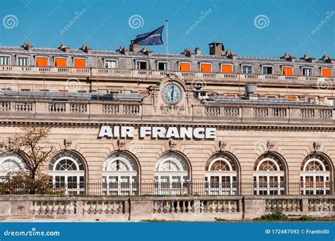 Air France Headquarters and Main Office Building with Flag Editorial ...