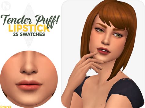 Tender Puff Sims 4 CC Lipstick | Sims 4, Sims 4 cc makeup, Sims