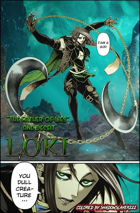 "The Father of Lies and Deceit" Loki (Colored) | Loki, Ragnarok ...