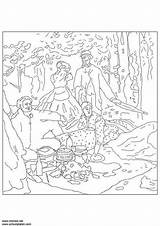 Coloring Page Claude Monet  coloring Picture Free sketch template