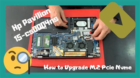 How to Upgrade M.2 Pcie Nvme SSD HP Pavilion 15 15-cs0004ns Disassembly ...