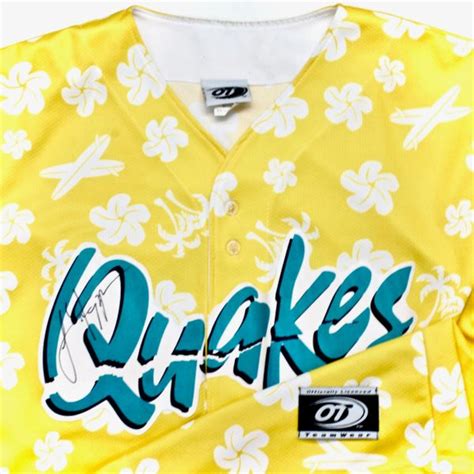 Rancho Cucamonga Quakes "Hawaiian Night" Game Worn Jersey | Doctor Funk's Gallery: Classic ...