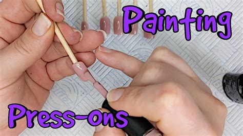 How to prepare and paint | press on nails - YouTube