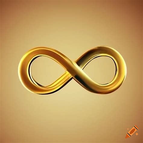 Gold infinity symbol on Craiyon