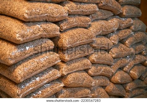 Wooden Pellets Storage Alternative Fuel Concept Stock Photo 2230167283 ...