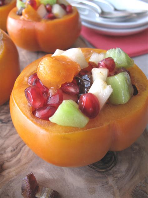 AIP / Thanksgiving Paleo Persimmon Fruit Salad - Fall dessert recipe | A Squirrel in the Kitchen