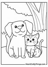 Dog And Cat Coloring Pages Updated 2021 sketch template