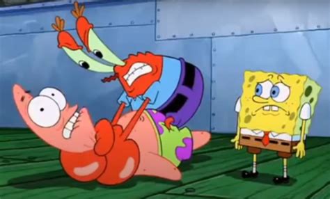 Mr Crabs choking Patrick Blank Template - Imgflip