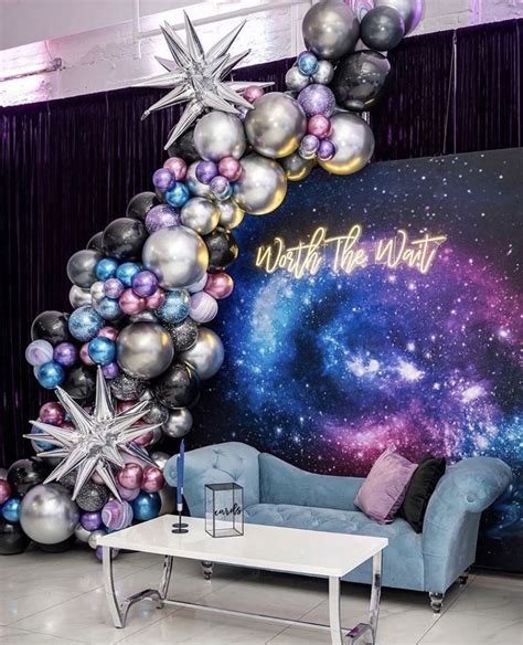 Pin by AI on Шарики | Space theme party, Galaxy balloons, Space birthday