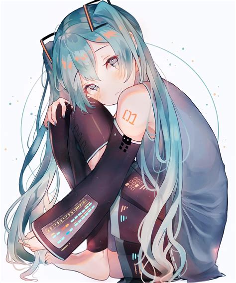 Cute Miku Fanart! (Not mine.)https://www.zerochan.net/2472603 : r/hatsune