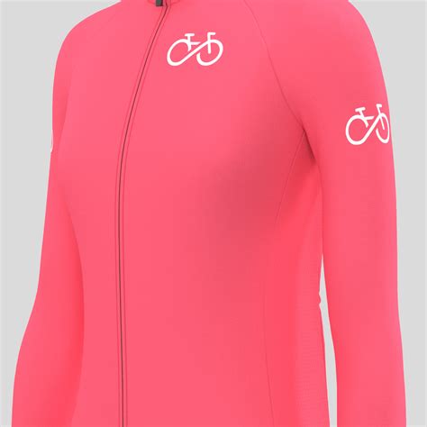 Ride Forever Women's LS Cycling Jersey - Pink | Sanpella.cc
