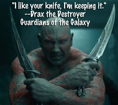 Guardians of the Galaxy TOP Drax the Destroyer Quotes! - JustEnza.com | Guardians of the galaxy ...