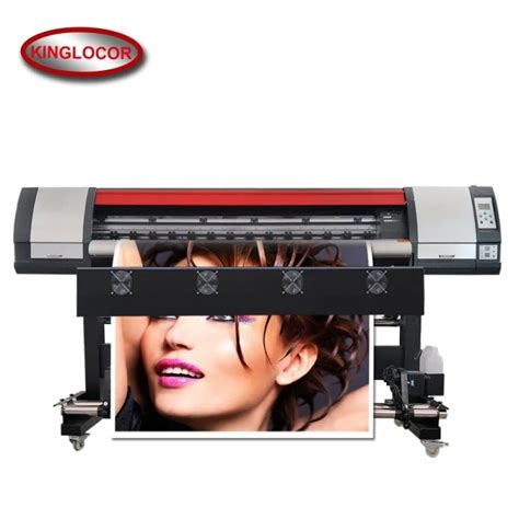 One DX5 Double 4 Colors CMYK Large Format Vinyl Banners Eco Solvent Inkjet Printers Printer With ...