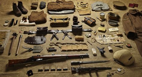 Equipment of a British Sergeant in the Battle of the Somme, 1916. On ...