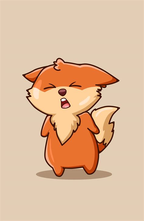 Download Cute Fox Kawaii Wallpaper | Wallpapers.com