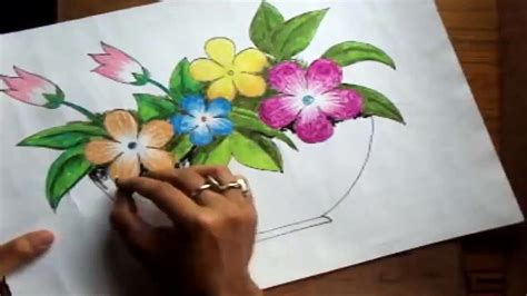 Scenery Oil Pastel Drawings Of Easy Flowers - img-scalawag