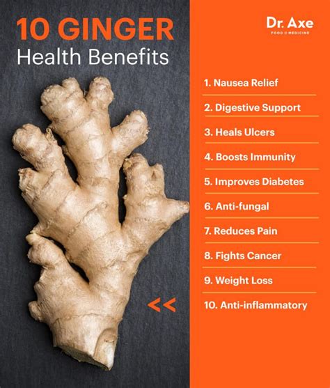 Ginger Benefits, Uses, Nutrition and Side Effects - Dr. Axe | Health ...