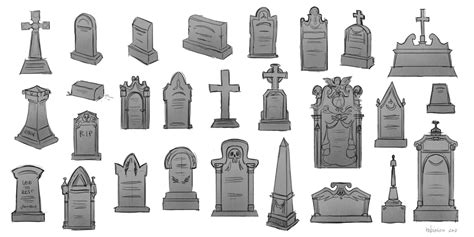 Gravestone Drawing at PaintingValley.com | Explore collection of ...