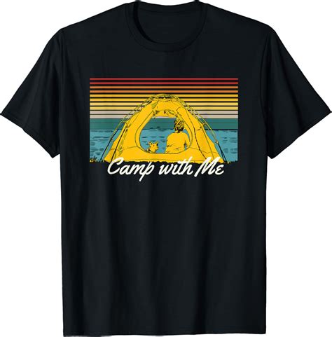 Amazon.com: Camp with Me Camping Couples Camper Lovers Nature Lover T-Shirt : Clothing, Shoes ...