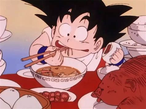 Goku Eating Gif Ocean vs funimation vs kai goku eats at king kai 39 s ...