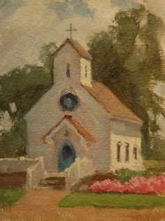 Old Country Church Painting at PaintingValley.com | Explore collection ...