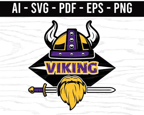 Minnesota Vikings SVG png ai eps pdf NFL sports Logo Football | Etsy