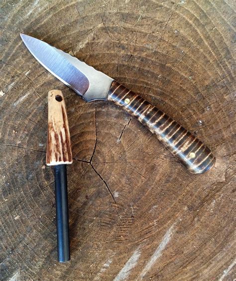 Older unstamped Blind Horse Patch Knife with beautiful Curly Maple ...