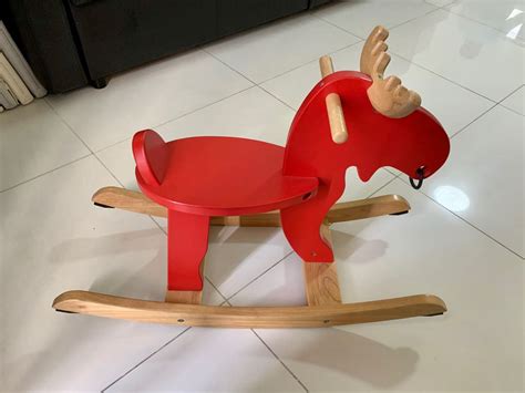 IKEA wooden rocking horse, Hobbies & Toys, Toys & Games on Carousell
