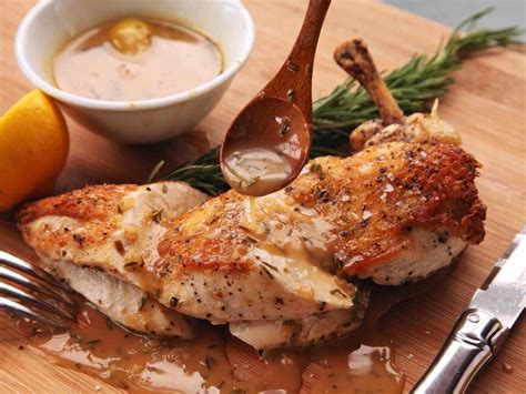 Easy Pan-Roasted Chicken Breasts With Lemon and Rosemary Pan Sauce Recipe