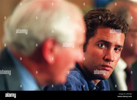 Phil De Glanville England Rugby Captain at press conference to announce his appointment with ...