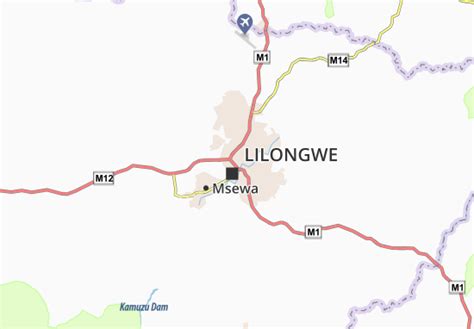 MICHELIN Lilongwe Area 4 map - ViaMichelin