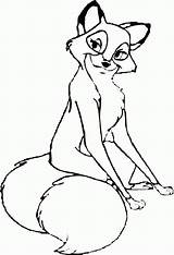 Fox And The Hound Coloring Page  Home sketch template