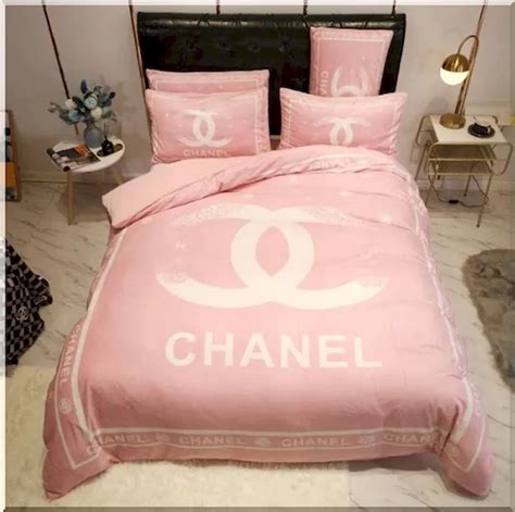 Coco Chanel Baby Pink Cute Bedding Set - Peto Rugs