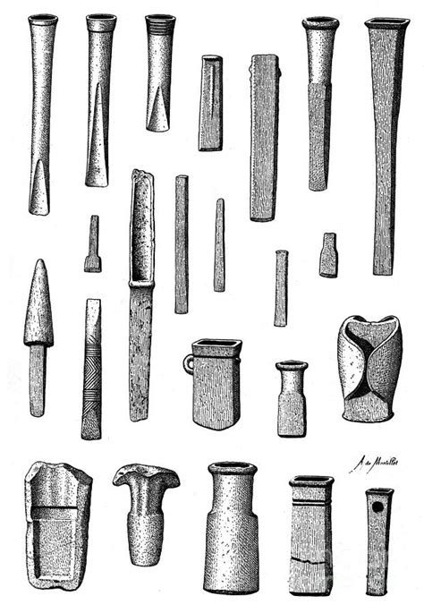 Late Bronze Age Tools, Illustration Photograph by Wellcome Images