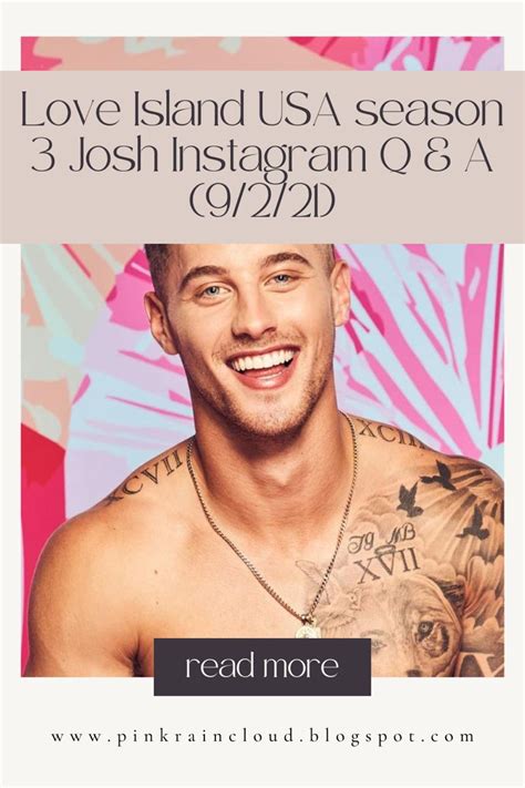 Love Island USA season 3 Josh Instagram Q & A (9/2/21) | Love island, Island, Love