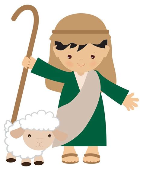 Jesus The Good Shepherd Cartoon Clipart Vector Friendlystock | Images and Photos finder