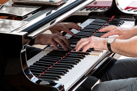 Pianist Hands Closeup. Professional Musician Playing the Piano. Stock Image - Image of classical ...