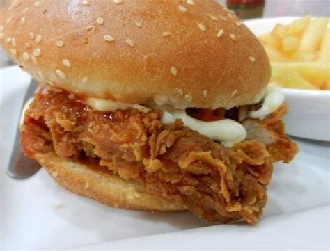 Spicy Zinger Burger Recipe (KFC Style) | TheRecipesPK | Recipe | Recipes, Burger, Burger recipes