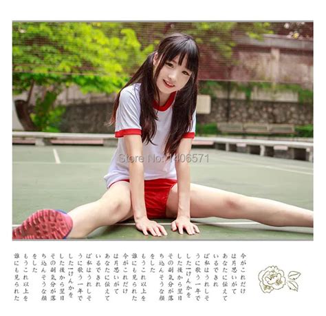 Cute Japanese School Girl Sportwear Bloomers Cosplay costume Uniform ...